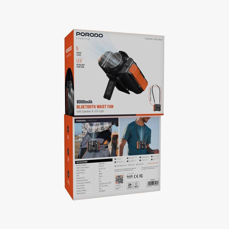 فن گردنی و کمری چند منظوره Porodo مدل W50