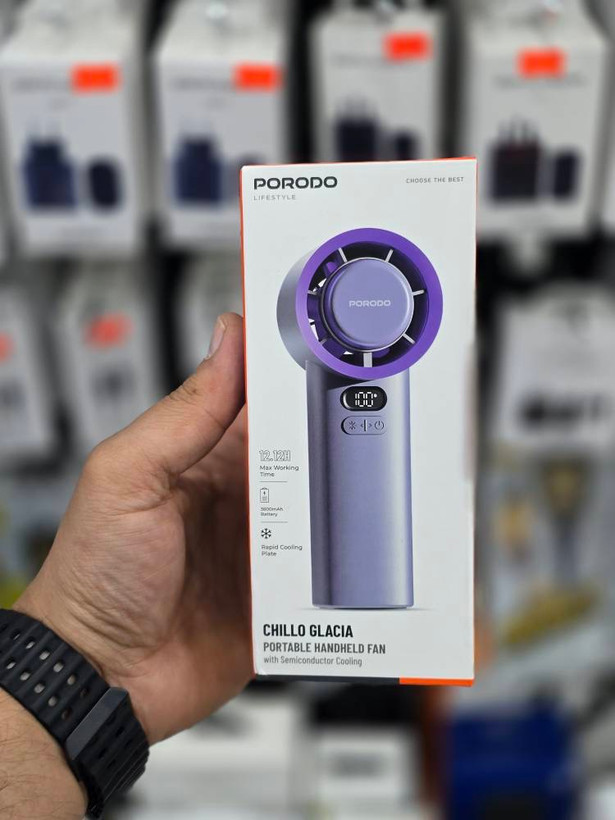 پنکه دستی شارژی و قابل حمل برند Porodo
